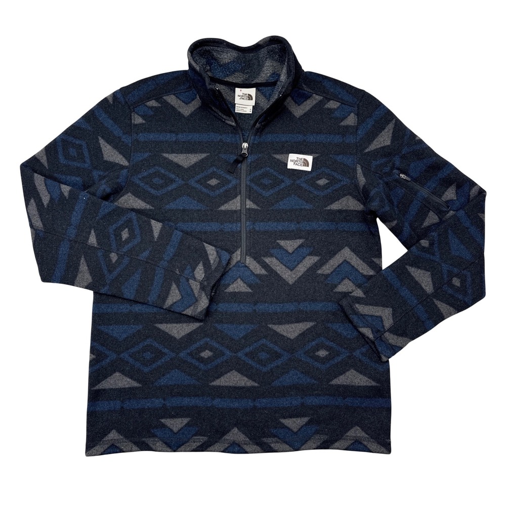 The North Face Pullover Mens Size Medium Gordon Lyons Novelty 1/4 Zip Sweater